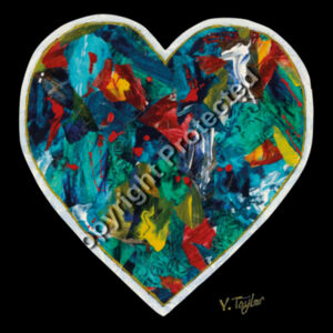 Colours of the Heart by Viv Taylor  - Tote Bag Design